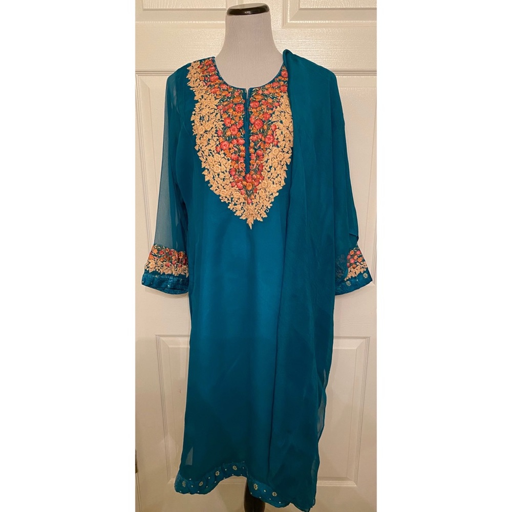 Silk Chiffon Wedding&Party Wear Salwar Kameez